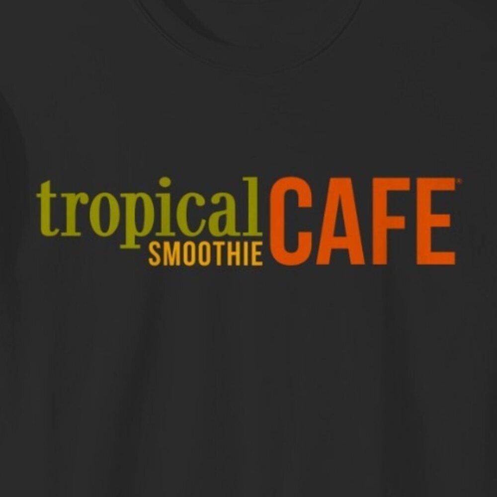 Tropical Smoothie Cafe Restaurant Logo Graphic Brand Fan Retro Casual T-Shirt - Picture 2 of 5